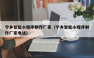 长兴宁乡智能小程序制作厂家（宁乡智能小程序制作厂家电话）